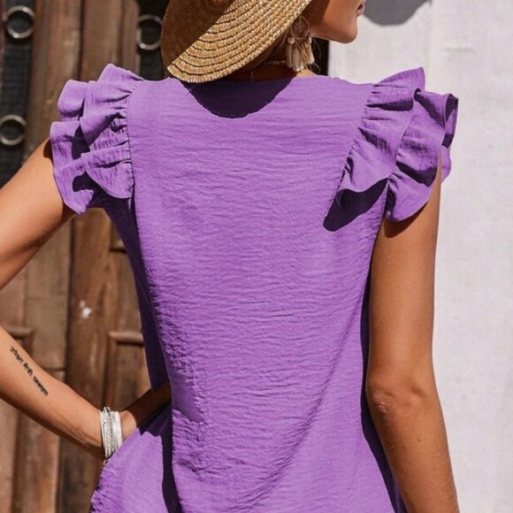 Brand New Blouse / Top Mauve Purple Size 12 (XL) - Picture 6 of 6